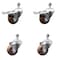 Service Caster 3 Inch SS High Temp Glass Filled Nylon 1/2 Inch Stem Caster Total Lock Brake, 2PK SCC-SSTSTTL20S314-GFNSHT-121315-2-S2 - alternate 1